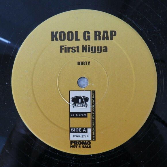 Kool G Rap First Nigga Promo Record Album Vinyl LP - Picture 1 of 4